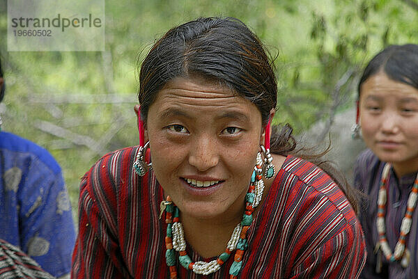 Eine Thakuri-Frau in Nepal.