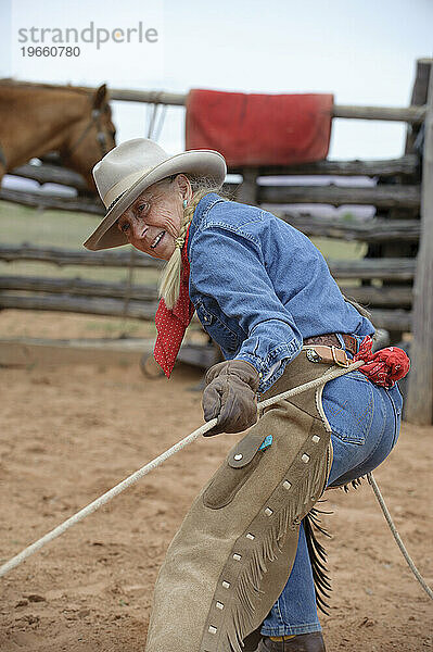 Branding auf einer Ranch neben dem Canyonlands NP  UT