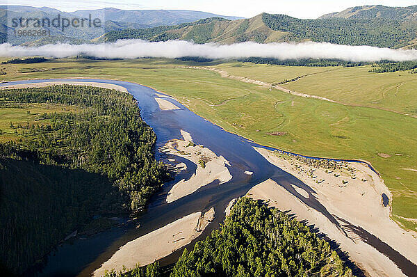 Fluss Uur  Khovsgol  Mongolei