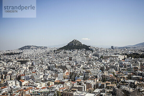 Panorama von Athen  Griechenland.