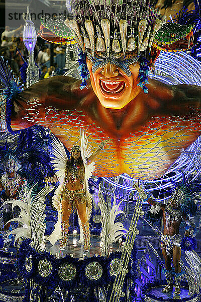 Karnevalsumzug im Sambodrome  Rio de Janeiro  Brasilien.