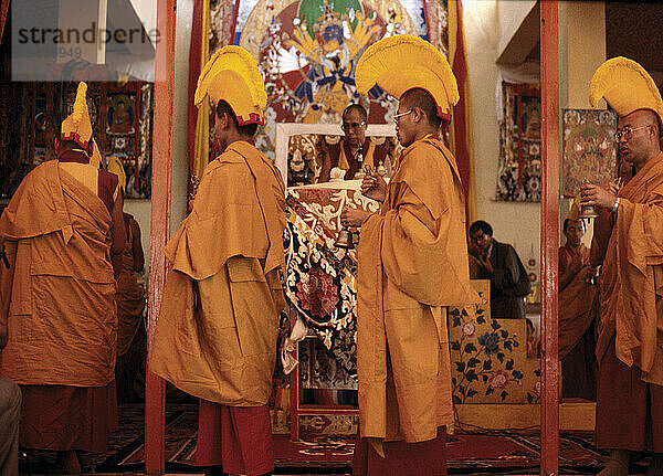 Der Dalai Lama  Bodhgaya  Indien.