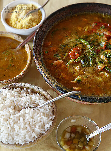 Moqueca-Gericht  Salvador  Bahia  Brasilien.