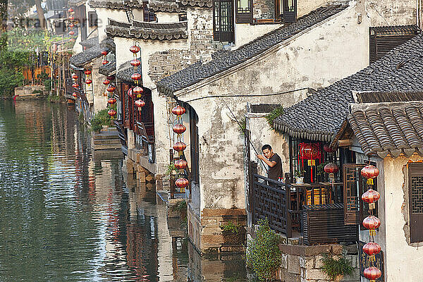 Alte Wasserkanäle in Xitang  China
