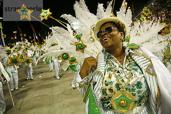 Karnevalsumzug im Sambodrome  Rio de Janeiro  Brasilien.