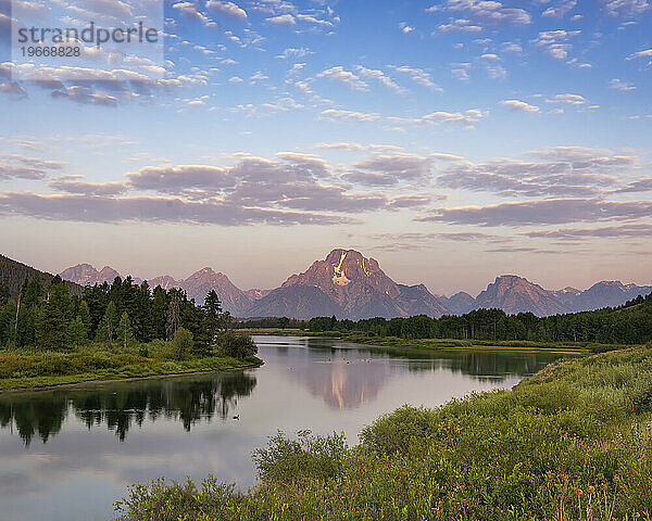 Oxbow Bend  Grand-Teton-Nationalpark  Wyoming  USA