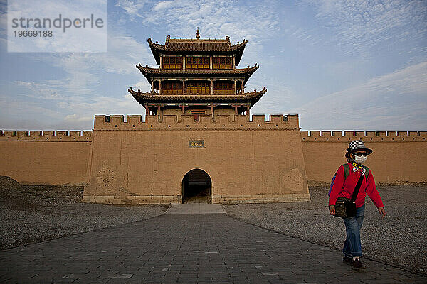 Festung am Jiayuguan-Pass  Gansu  China.