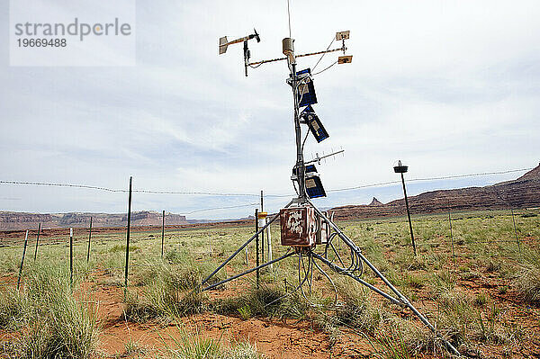 Eine USGS-Wetterstation  UT