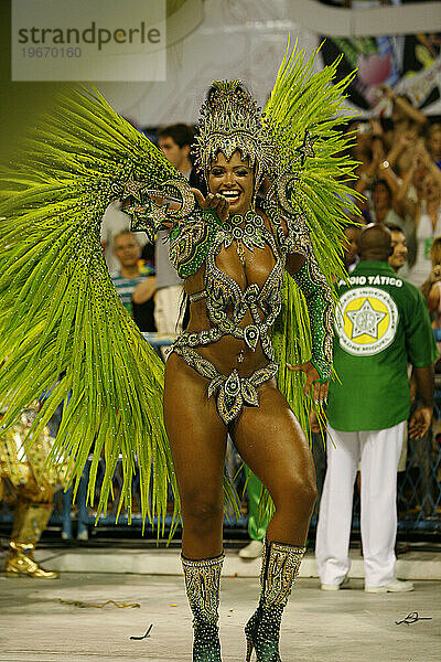 Karnevalsumzug im Sambodrome  Rio de Janeiro  Brasilien.