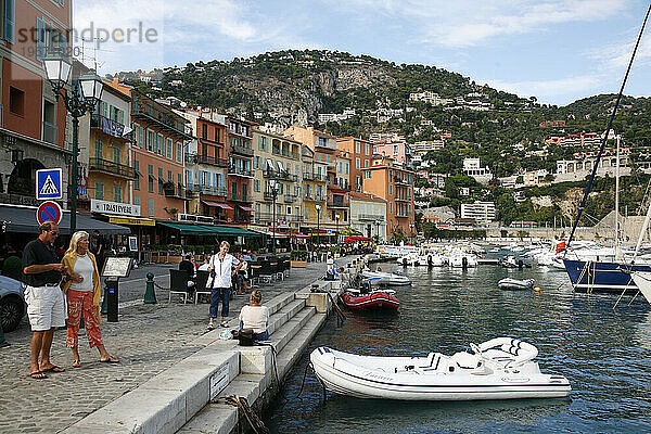 Der Hafen von Villefranche sur Mer  C?te d'Azur  Alpes Maritimes  Provence  Frankreich.