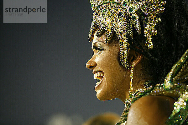 Karnevalsumzug im Sambodrome  Rio de Janeiro  Brasilien.