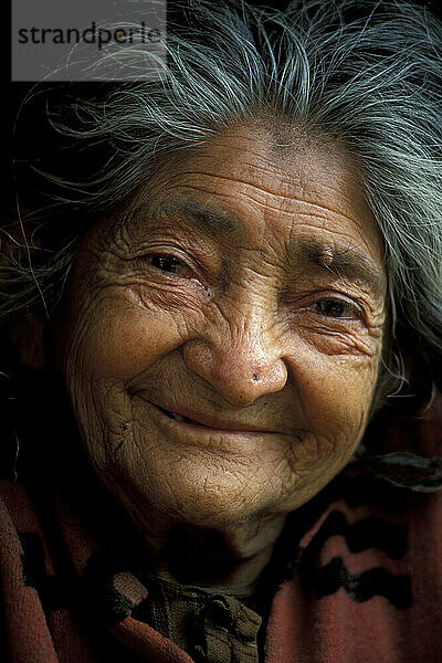 Eine alte Frau in Honduras.