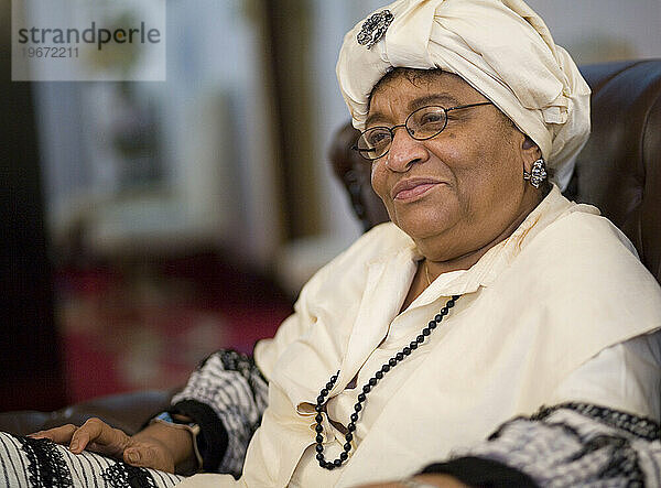 Die liberianische Präsidentin Ellen Johnson Sirleaf