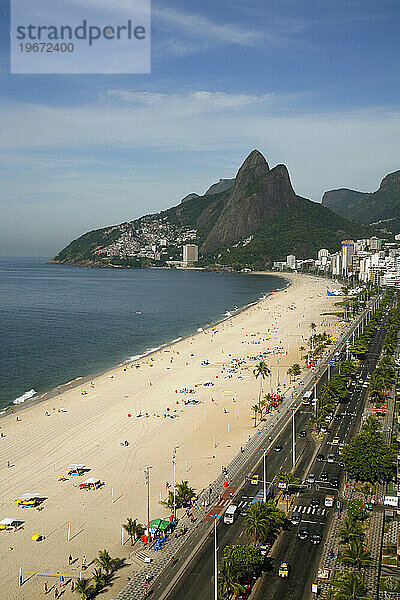 Strand von Ipanema  Rio de Janeiro  Brasilien.