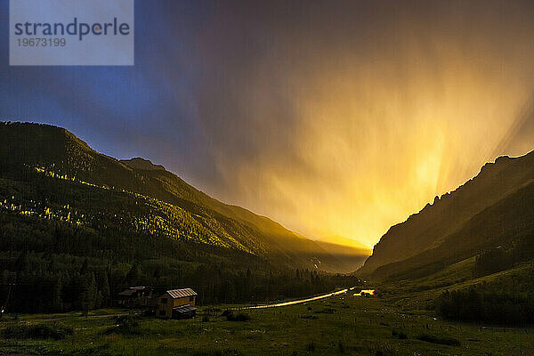 Sonnenuntergang von Ophir  Colorado.