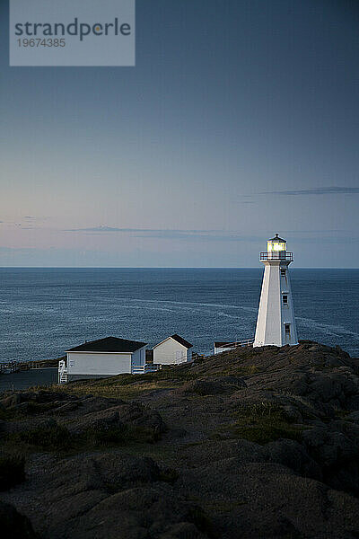 Ein Leuchtturm am Cape Spear  Neufundland  Kanada.