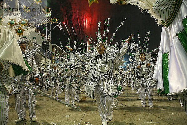 Karnevalsumzug im Sambodrome  Rio de Janeiro  Brasilien.