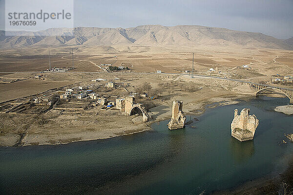 Der Tigris fließt an Hasankeyf im Osten der Türkei vorbei.