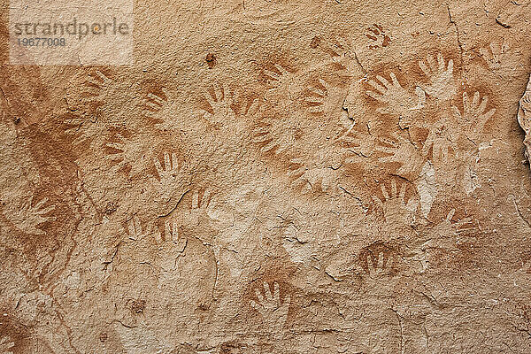 Handabdrücke der amerikanischen Ureinwohner  Utah.