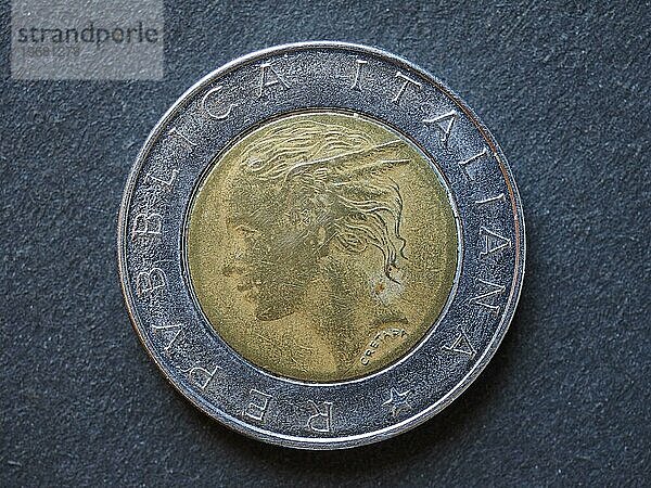 500 Lira Münze  Italien  Europa