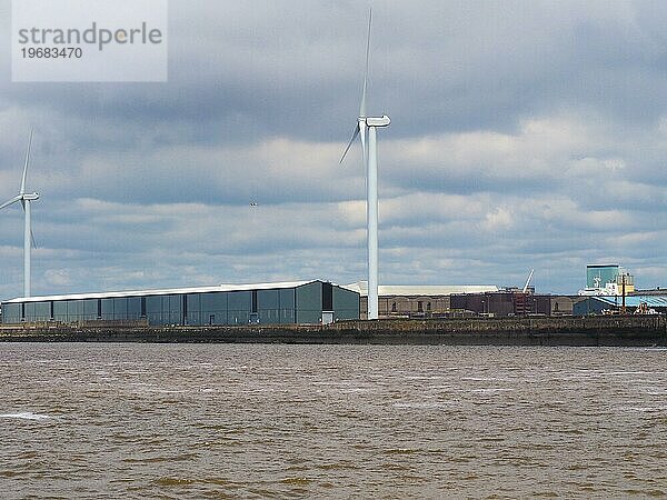 Ansicht von Birkenhead in Liverpool  UK