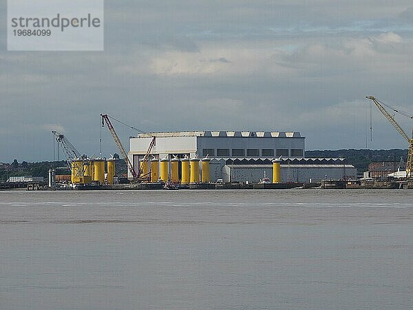 Ansicht von Birkenhead in Liverpool  UK