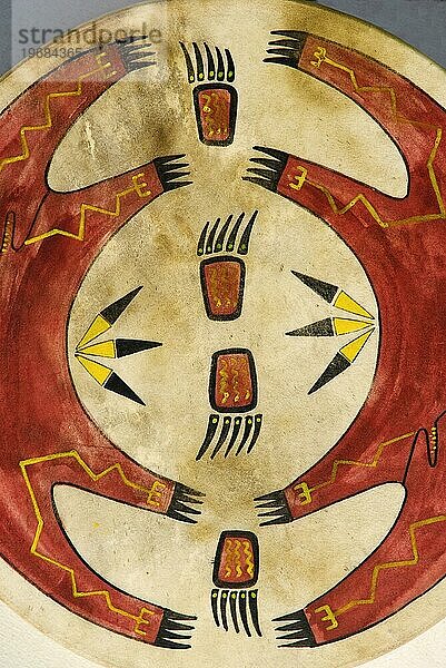 Indianertrommel  Indianer  Musik  Trommel  Stamm Malerei  Kunst  Indigene  USA  Nordamerika