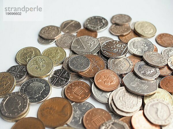 Pfund Münzen  Großbritannien  Europa