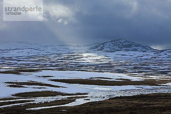 Schlechtes Wetter über Borgafjäll  Borgafjaell in Jämtland  Nordschweden