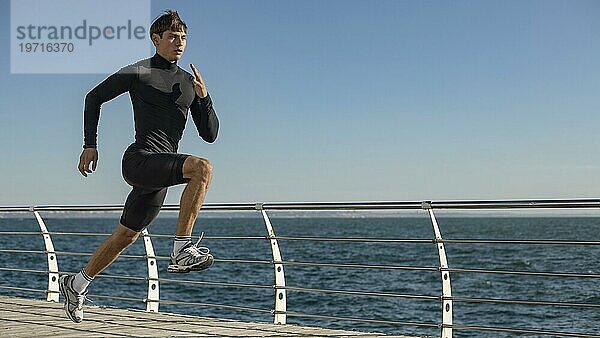 Mann Strand Jogging Aktivbekleidung