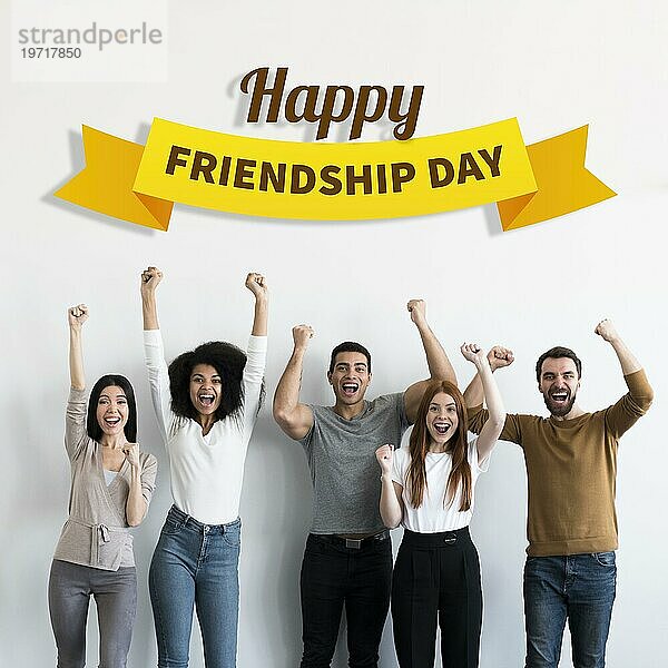 Beste Freunde feiern den Tag der Freundschaft 2