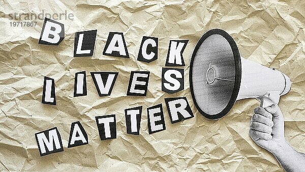 Black lives matter Konzepttext