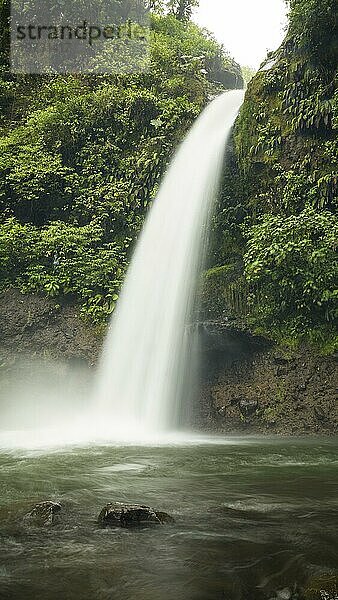 Wasserfall schöner costa ricanischer Regenwald