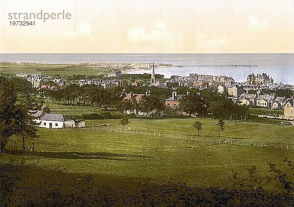 Colwyn Bay  Bae Colwyn  eine Stadt sowie ein Seebad im nördlichen Wales  1880  Historisch  digital verbesserte Reproduktion eines Photochromdruck der damaligen Zeit