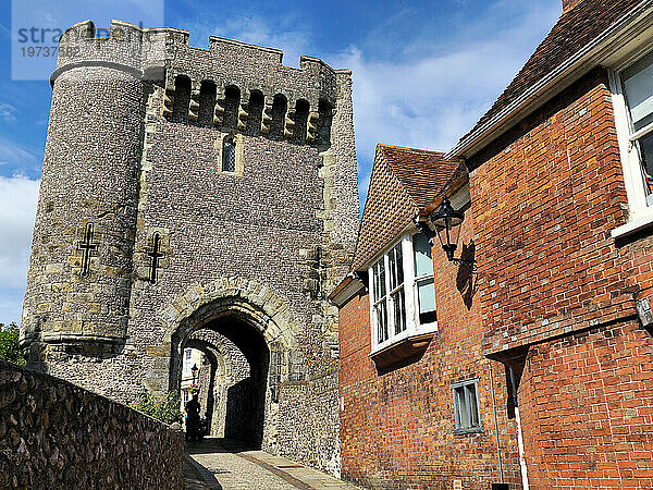 Castle Gate  Lewes  East Sussex  England  Vereinigtes Königreich  Europa