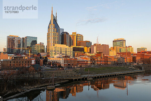 Skyline  Nashville  Tennessee  Vereinigte Staaten von Amerika  Nordamerika