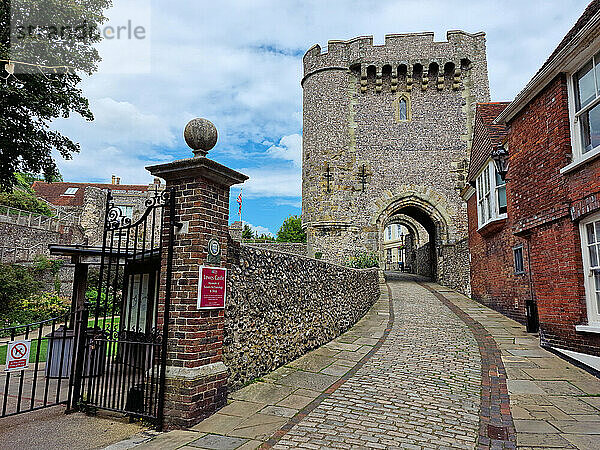 Castle Gate  Lewes  East Sussex  England  Vereinigtes Königreich  Europa