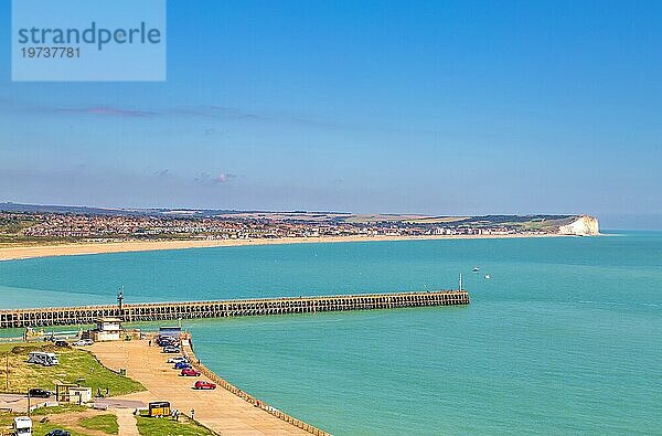 Hafen von Newhaven  von wo aus Oscar Wilde  Edward VIII.  Operation Jubilee (der Dieppe-Überfall von 1942) und Lord Lucan in die Normandie  Frankreich  Newhaven  East Sussex  England  Vereinigtes Königreich und Europa segelten