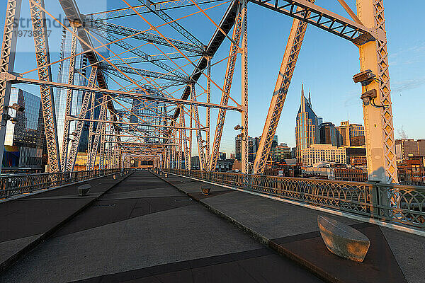 Fußgängerbrücke  Nashville  Tennessee  Vereinigte Staaten von Amerika  Nordamerika