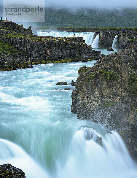 Gullfoss-Wasserfall am Fluss Hvita; Island