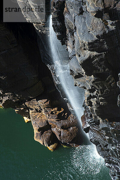 King George Falls von oben aufgenommen; Kimberley  Westaustralien  Australien