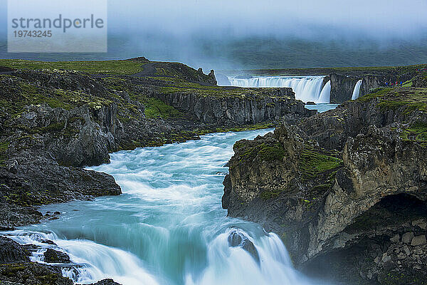 Gullfoss-Wasserfall am Fluss Hvita; Island