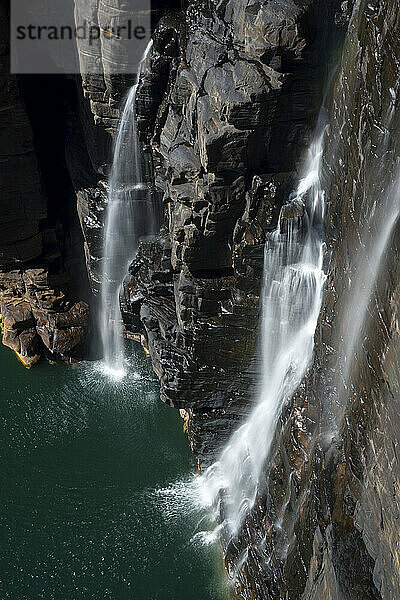 King George Falls von oben aufgenommen; Kimberley  Westaustralien  Australien