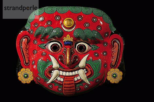 Himalaya-Maske  Gesicht  Abschreckung  Ureinwohner  Indigene  historisch  Geschichte  Nepal  Asien