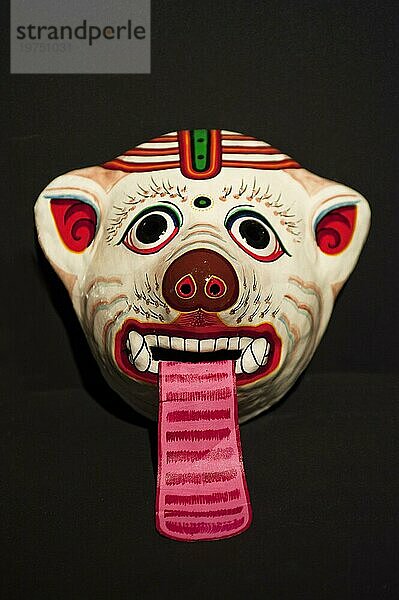 Himalaya-Maske  Gesicht  Abschreckung  Verkleidung  Ureinwohner  Indigene  historisch  Geschichte  Nepal  Asien
