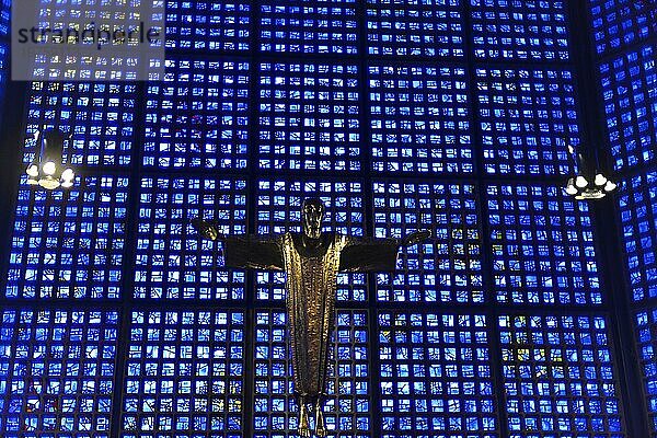 Detail  Innenraum der Kaiser Wilhelm Gedächniskirche  Berlin  Berlin  Deutschland  Europa