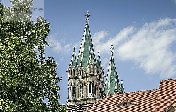 Dom St. Peter und Paul  Ansicht von Süden  Naumburg  Sachsen-Anhalt  Deutschland  Europa