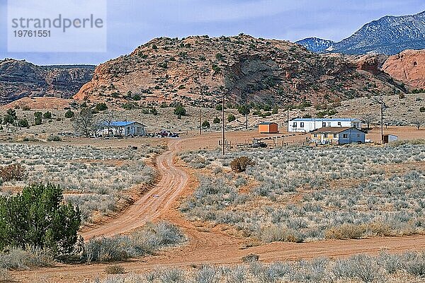 Homestead in der Navajo Nation  Indianergebiet in Arizona  Vereinigte Staaten  USA  Nordamerika