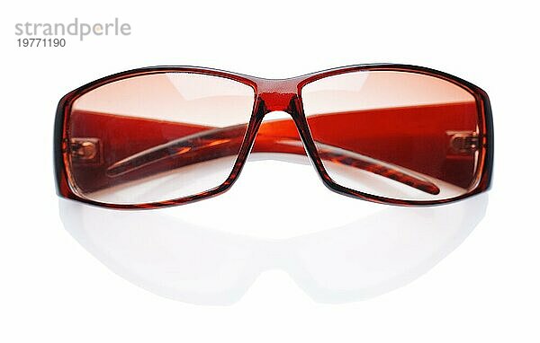 Isolierte braune Brille