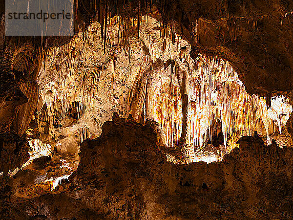 Im Big Room im Carlsbad Caverns National Park  UNESCO-Weltkulturerbe  in den Guadalupe Mountains  New Mexico  Vereinigte Staaten von Amerika  Nordamerika